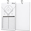 Murray Sporting Goods Baseball Dry Erase Coaches Clipboard | Double-Sided Baseball Lineup Clipboard Dry Erase White Board | Baseball & Softball Gift for Coach
