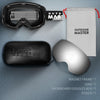 OutdoorMaster Ski Goggles PRO - Frameless, Interchangeable Lens 100% UV400 Protection Snow Goggles for Men & Women (VLT 10% Grey Lens Free Protective Case)