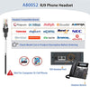 Arama Phone Headset RJ9 w/Noise Canceling Mic Telephone Headset Compatible with Polycom VVX411 VVX311 VVX410 Shoretel 230 Avaya 1416 Plantronics S12 Mitel 5220 NEC Aastra Landline Deskphones(A800S2)