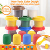 PLAY Color Dough Sets for Kids Ages 4-8,Play Kitchen Ice Cream Maker Machine Playdough Playset,Arts Crafts play Food Toys for Girls Boys Toddlers 3+,8 Cans of Modeling Compound,2 oz Cans,Multicolor