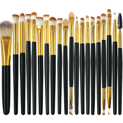 Makeup Brushes Pimoys Make up Brush Set 20 PCs Professional Face Eyeliner for Foundation Blush Concealer Eyeshadow Black
