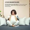 Foamily Throw Pillows Insert - (Pack of 4) Pillow 18