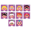 Janod MagnetiBook 66 pc Magnetic Girl Crazy Face Dress Up Game - Ages 3+ J02717