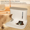 Gravity Pet Feeder and Water Dispenser Set, Automatic Cat Food Dispenser, Automatic Pet Feeder and Water Dispenser 2 in 1Suitable for Tracing Dogs and Pets