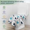 30 Pack Toilet Seat Covers Disposable, Large Waterproof Potty Covers for Toddlers, Kids, and Adults, Individually Wrapped for Travel, Toddler Potty Training for Public Restroom, Airplane, Trip
