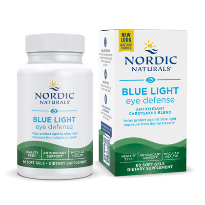 Nordic Naturals Blue Light Defense - 60 Soft Gels - Four Phytonutrients with Complementary Antioxidant Capacities - Supports Retinal Health, Visual Function - Non-GMO - 60 Servings