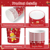 BYMIOYA 48 Pcs 9oz Christmas Paper Cups, Disposable Cups with 6 Designs Including Santa Claus, Christmas Trees, etc. Perfect for Xmas Party Drinks, Coffee, and Wine, for Christmas Night Decorations