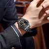 OLEVS Black Watches for Men Analog Quartz Dress Waterproof Business Men's Watch Stainless Steel Diamond Male Wrist Watches