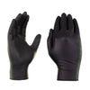 GLOVEWORKS Black Disposable Nitrile Industrial Gloves, 5 Mil, Latex & Powder-Free, Food-Safe, Textured, Large, Box of 100