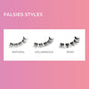 imPRESS Press-On Falsies Eyelash Clusters Kit, Natural, Black, No Glue Needed, Fuss Free, Invisible Band, Natural, 24 Hours, No Damage, No Sticky Residue, Flawless, Quick & Easy | 20 Clusters