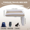 Gembebe Safe and Convenient Traveling with Inflatable Toddler Airplane Bed - Includes Hand Pump, Seat Belt, Comes with Carry Bag, BPA-Free Material, Perfect for Airplane Travel (Brown)