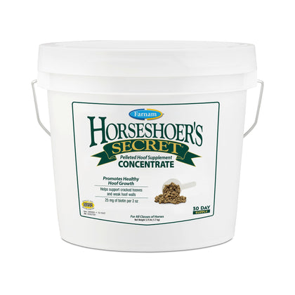 Farnam Horseshoer's Secret Pelleted Hoof Supplements Concentrate, Economic formula with 25 mg. of biotin per 2 oz. serving, 3.75 lb., 30 day supply