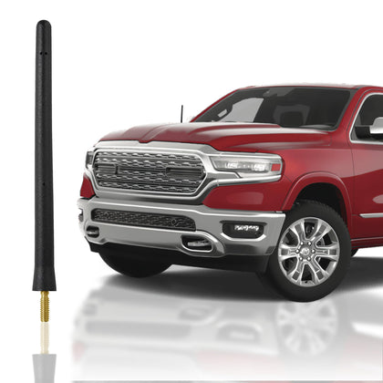Antenna Mast for Dodge RAM (2009-2024) - Black 6.5 Inch Highly Durable Premium Truck Antenna Mast - Car Wash-Proof HD Radio Antenna Replacement for FM AM - Accessories for Dodge RAM for Men & Women