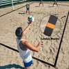 SandVoll Beach Volleyball Lines for Sand - Portable 2 inch Boundary Lines Set for Outdoor + Sand Anchors and Net Bag. Official Court Size Dimensions (26.3' x 52.6') - Black