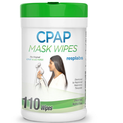 resplabs CPAP Mask Wipes | Unscented Cleaner for Full Face, Nasal Masks & Supplies | 110 Wipes