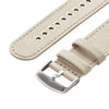 Archer Watch Straps - Canvas Quick Release Replacement Watch Bands (Alabaster, 18mm)