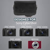Megagear Sony Cyber-Shot Dsc-Hx80, Dsc-Hx90V, Dsc-Wx500 Leather Camera Case With Strap - Black - MG885