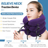 Jaximy Neck Stretcher for Neck Pain Relief, Cervical Traction Device, Neck Traction Device, Adjustable Inflatable Neck Brace & Cervical Neck Traction Device Home Use Decompression(Purple)