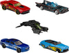 Hot Wheels Batman 5-Pack, Set of 5 Batman-Themed Toy Cars in 1:64 Scale (Styles May Vary)