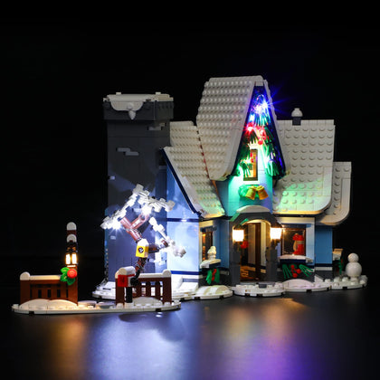 BRIKSMAX Led Lighting Kit for Creator Santa's Visit - Compatible with Lego 10293 Building Blocks Model- Not Include The Lego Set