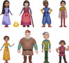 Mattel Disney Wish The Teens Mini Doll Set, 8 Posable Dolls & Star Figure, Characters Wear Signature Outfits