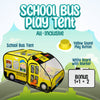 Kiddzery School Bus Pop Up Kids Play Tent - Tents with Sound Play Button for Toddler & Up - Girls and Boys Magic Wheels Bus for Indoor & Outdoor - Pretend Toy Playhouse - Playhouses for Toddlers