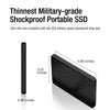 Silicon Power 2TB Rugged Portable External SSD USB 3.2 Gen 2 (USB3.2) with USB-C to USB-C/USB-A Cables, Ideal for PC, Mac, Xbox and PS4, PS5 Bolt B75 Pro