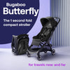 Bugaboo Butterfly - 1 Second Fold Ultra-Compact Stroller - Lightweight & Compact - Great for Travel - Midnight Black