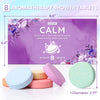 CalmNFiz Shower Steamers Aromatherapy 8 Pcs - Scented Bath Bombs with Essential Oils - for Self Care & Home Spa, Stocking Stuffers, Birthday & Christmas Gift for Men and Women Who Have Everything