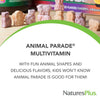 NaturesPlus Animal Parade Children's Chewable Multivitamin - 90 Animal-Shaped Tablets - Natural Assorted Flavors - Vegetarian, Gluten Free - 45 Servings