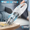 Handheld Vacuum Cordless,Car Vacuum Portable Cordless,Strong Suction Portable Hand Vacuum Cordless Rechargeable with LED Light/20 Mins Runtime,Dust Busters Hand Vacuum for Home and Office Cleaning