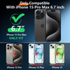 2023 New Designed for iPhone 15 Pro Max Case Waterproof, [Built-in Screen Protector & Glass Camera Protector][Full Body Shockproof][IP68 Underwater][Dropproof] Phone Case for iPhone 15 Pro Max 6.7