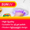 UV LED Nail Lamp, SUNUV Gel Nail Light for Nail Polish 48W UV Dryer with 3 Timers SUNone