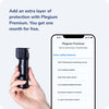 Plegium Smart Pepper Spray - 5-in-1 Safety Pocket Pepper Spray Key Chain w/GPS, LED Strobe, 130dB Siren - Personal Pepper Spray for Women & Men - Bluetooth Pepper Spray Enabling Emergency Texts