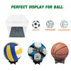 Basketball Display Case Stand,Clear Acrylic Display Case for Action Figures Toys Collectibles,Soccer Ball Display Case,Need self-Assembly(9.8x9.8x11inch;25x25x28cm)
