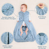Yoofoss Fleece Baby Sleep Sack 6-12 Months with Plush Dots, 2 Pack TOG 1.5 Baby Wearable Blanket with 2-Way Zipper, Cotton Toddler Sleep Sack Fleece