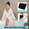 Hair RePear Anti Frizz Premium Cotton Hair Towel Enhances Healthy Natural Hair - Plop Wrap Scrunch Curly Wavy or Straight Hair -Extra Long Thick Hair