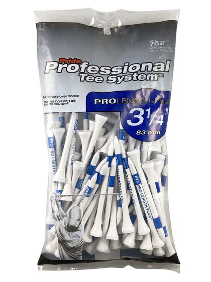 Pride Professional Tee System 75 Count, White