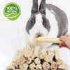BWOGUE 100g Pet Snacks Sweet Bamboo Chew Toy for Squirrel Rabbits Guinea Pigs Chinchilla Hamster (About 10-14 Sticks)