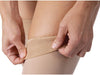Relief 30-40 mmHg Closed Toe Thigh High Support Sock with Silicone Top Band Size: X-Large, Color: Beige