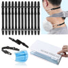 Mask Extenders/Ear Savers (12PCS) Mask Extender Strap, Straps for Back of Head, Ear Saver for Face Masks Holder, Ear Protectors Holders to Protect Ears, Clips for Behind Neck, Adults, Women, Men, Kids