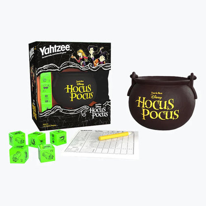 YAHTZEE: Disney Hocus Pocus | Collectible Witchs Caldron Dice Cup | Classic Family Dice Game Based on Disney Film | Great for Family Game Night | Officially-Licensed Disney Game & Merchandise
