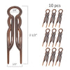Good Hair Days Hair Pins - Plastic, U-shaped Magic Grip Hairpins, Strong Durable Pins For Fine, Thick & Long Hair, Hair Styling Accessories, Set of 10 (Tortoise Shell)