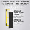 Germ Guardian Filter B HEPA Pure Genuine Air Purifier Replacement Filter, Removes 99.97% of Pollutants for AC4825, AC4300, AC4900, AC4825DLX, AC4850, CDAP4500, AP2200, Black/Yellow, FLT4825