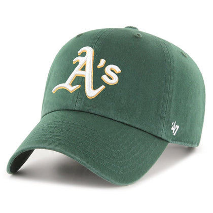 MLB Oakland Athletics '47 Clean Up Adjustable Hat, Dark Green, One Size