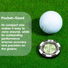 SlopeMaster ProGreen Reader - Golf Hat Clip Ball Marker with High Precision Green Reading Aid Golf Accessories for Men Women(Black)