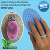 Avilana Silicone Body Scrubber, Gentle exfoliating body scrubber That's Easy to Clean, Lathers Well, Long Lasting, and More Hygienic Than Traditional Shower Loofah(S1, DARK GRAY)