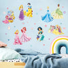 Supzone Princess Wall Stickers Girls Wall Decor Removable Art Decor Wall Decals for Girls Bedroom Children's Room Nursery Playroom Wall Decals