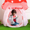 Play Tent for Kids Pop Up Tent Indoor Outdoor Boys and Girls Playhouse with Exquisite Design for Imaginative Mushroom Tent by CRAWLBO Patent Pending(RED/Large)