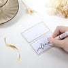 Place Cards Pack of 120 - Small Tent Cards with Gold Foil Border - Perfect for Weddings, Banquets, Events,Table Cards,Name Cards